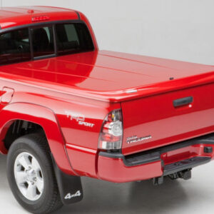 red truck with lux tonneau cover